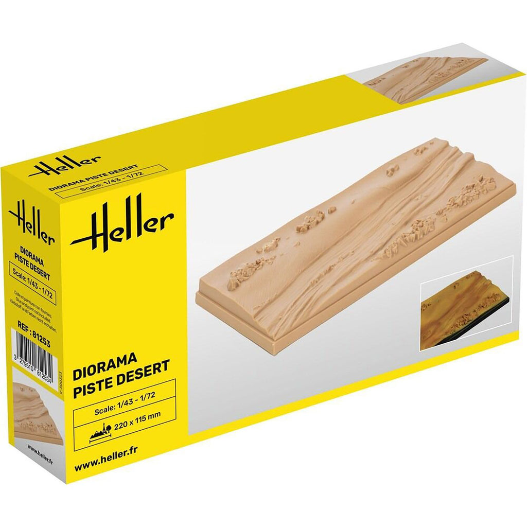 Heller(エレール) 1/43-1/72 情景ベース 砂漠コース 220×115mm組立キット