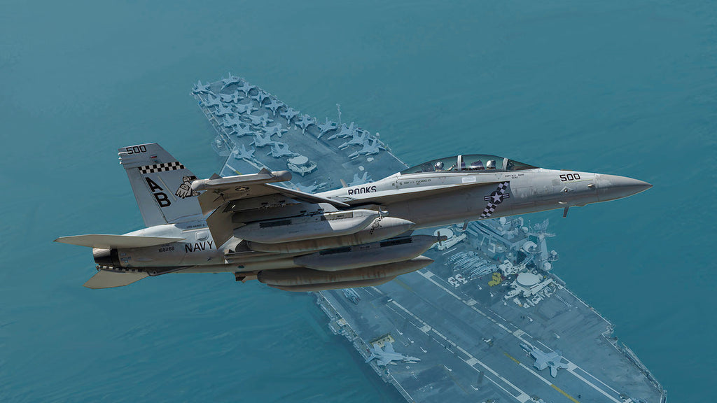 プラッツ(PLATZ) アメリカ海軍 電子戦機 EA-18G グラウラー VAQ-137 ルークス 1/48スケール 未塗装組立キット