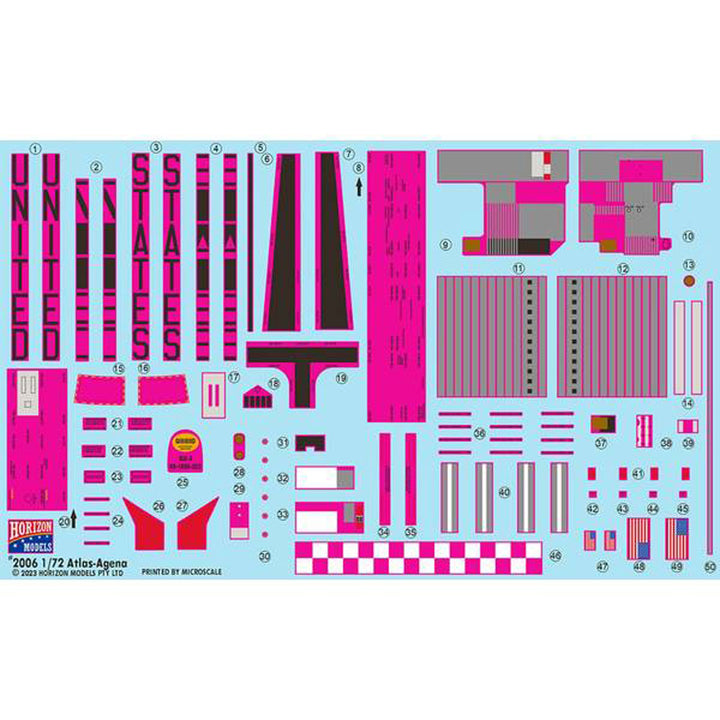 1/72 アトラス・アジェナ ロケット