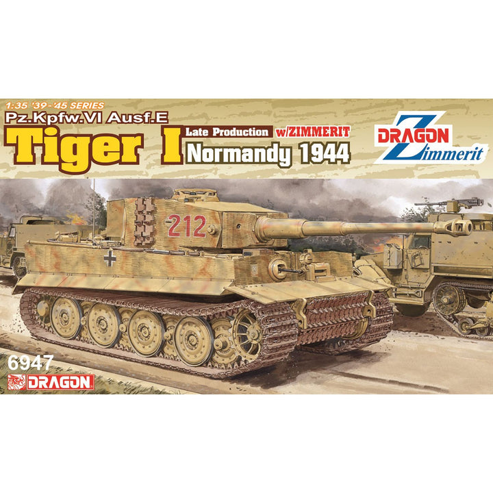 1/35 WW.II ドイツ軍 ティーガーI 後期生産型 ノルマンディー1944 マジックトラック/アルミ砲身/3Dプリントマズルブレーキ/ヴィットマン フィギュア付属 豪華仕様