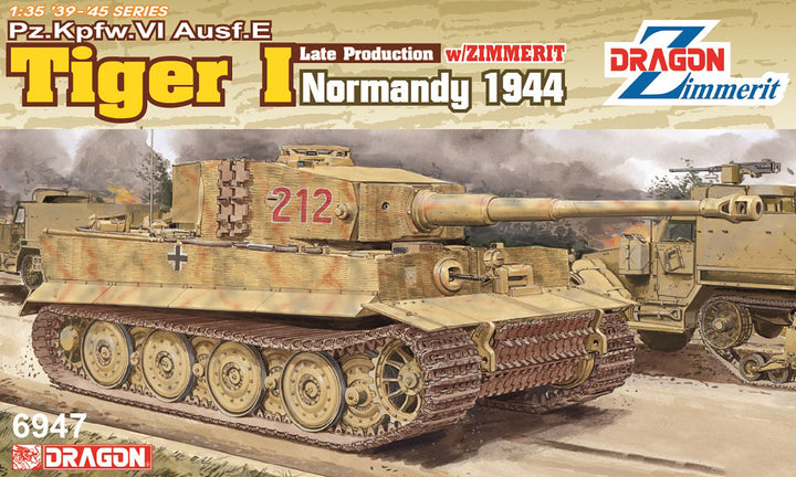 1/35 WW.II ドイツ軍 ティーガーI 後期生産型 ノルマンディー1944 マジックトラック/アルミ砲身/3Dプリントマズルブレーキ/ヴィットマン フィギュア付属 豪華仕様