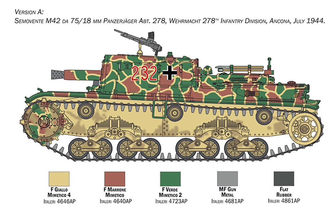 1/35 WW.II イタリア軍 セモベンテ M42 da 75/18