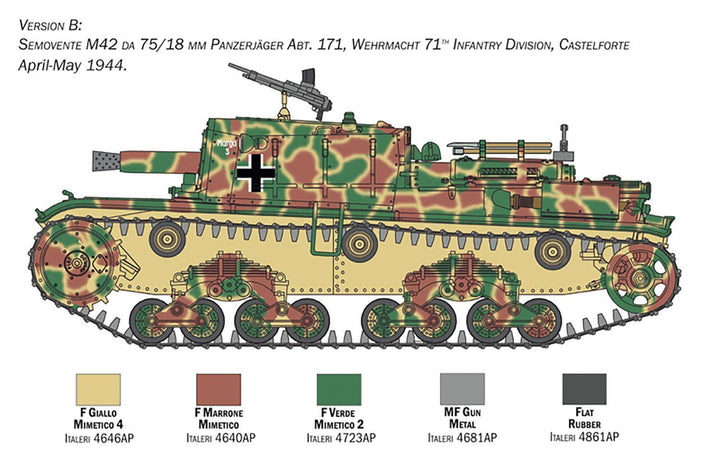 1/35 WW.II イタリア軍 セモベンテ M42 da 75/18