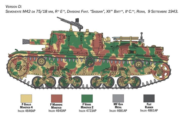 1/35 WW.II イタリア軍 セモベンテ M42 da 75/18
