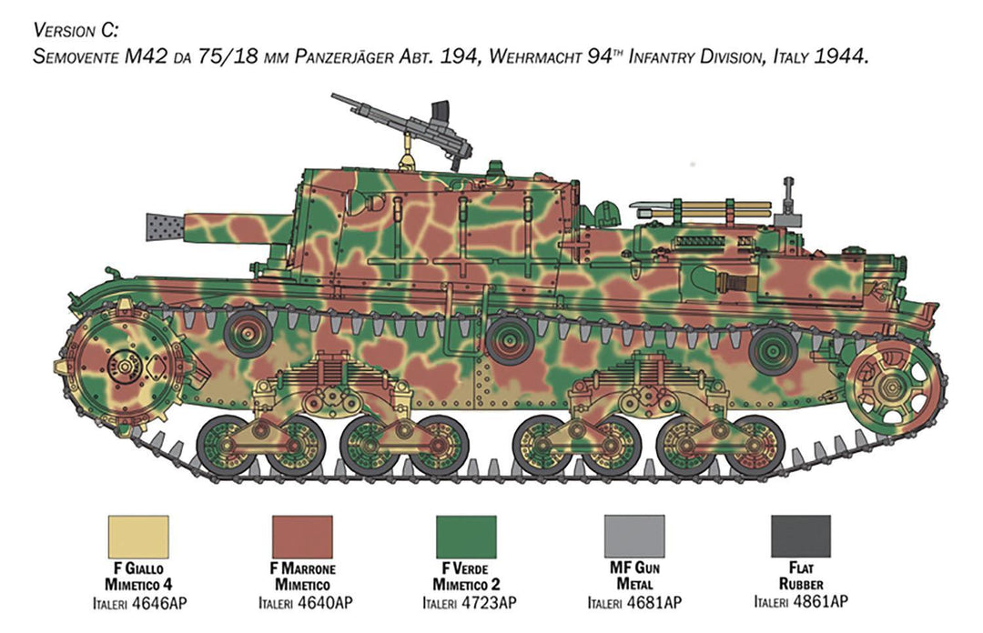 1/35 WW.II イタリア軍 セモベンテ M42 da 75/18
