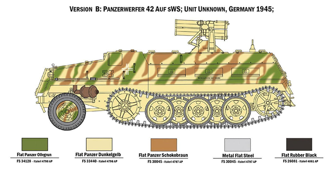 1/35 WW.II ドイツ軍 15cm パンツァーベルファー42型 sWS搭載型