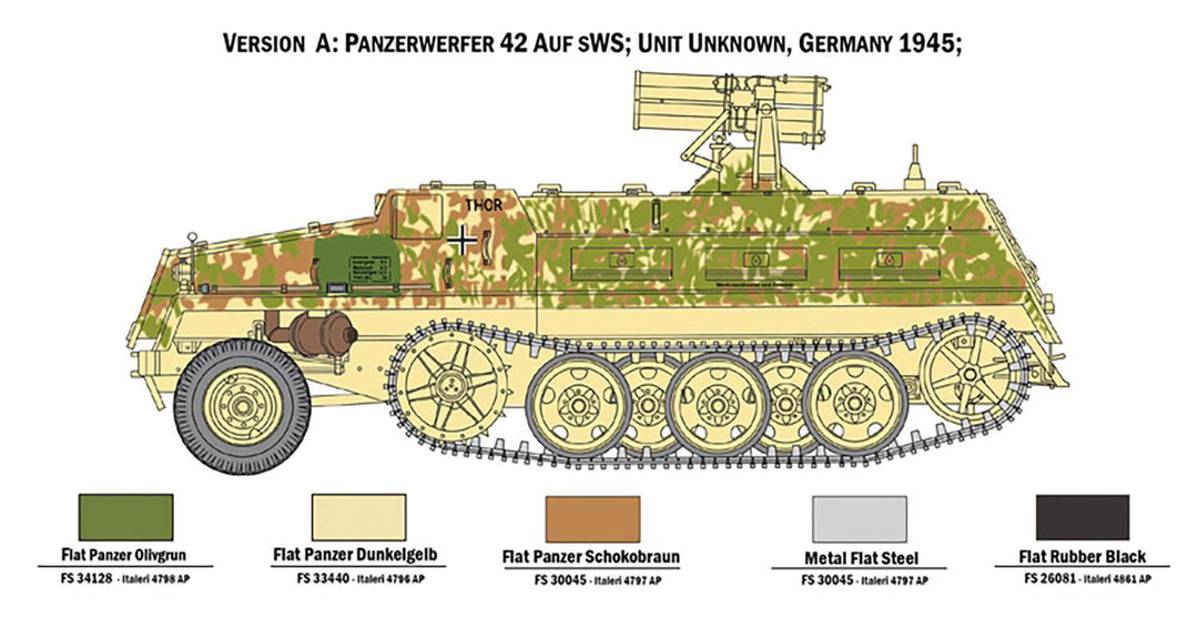 1/35 WW.II ドイツ軍 15cm パンツァーベルファー42型 sWS搭載型