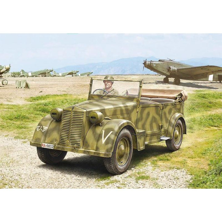1/35 1/35 WW.II イタリア軍 フィアット508CM コロニアル 軍用車 ドライバーフィギュア付属