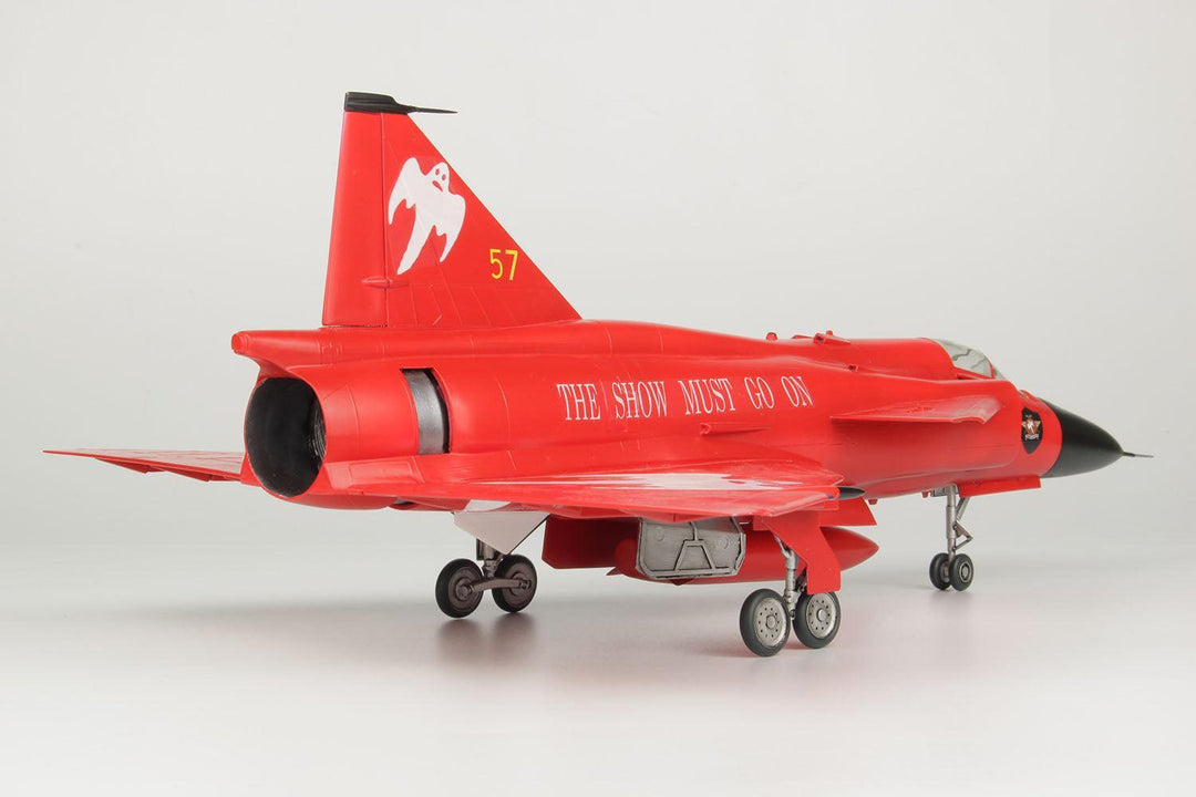 1/48 スウェーデン空軍 AJS37 ビゲン 'レッドビゲン' 第10航空団解散記念塗装機 エッチングパーツ付属