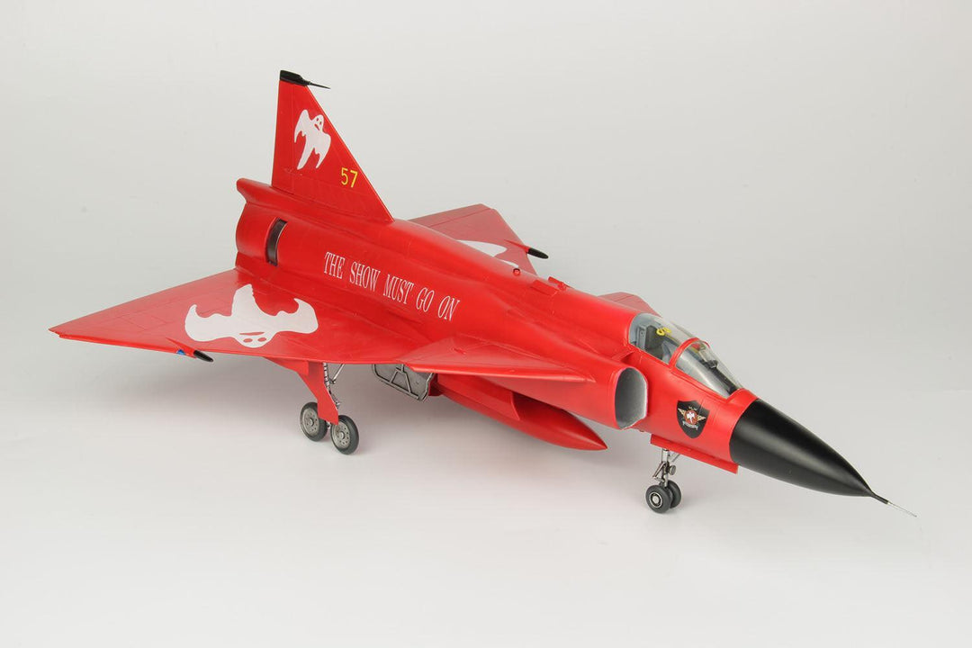 1/48 スウェーデン空軍 AJS37 ビゲン 'レッドビゲン' 第10航空団解散記念塗装機 エッチングパーツ付属