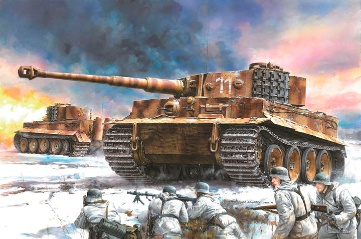 1/35 WW.II ドイツ軍 ティーガーI型中期型　ツィンメリットコーティング仕様 第506重戦車大隊　 東部戦線1944 マジックトラック/アルミ砲身/3Dプリントマズルブレーキ付属