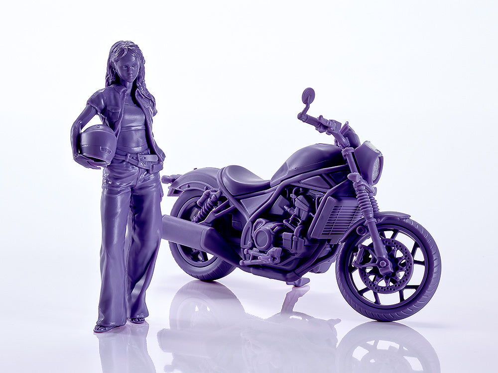 1/20 PLAMAX MF-101 Rider's portrait Honda Rebel 1100 ネイビー