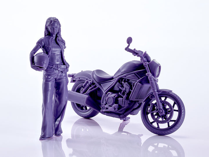 1/20 PLAMAX MF-101 Rider's portrait Honda Rebel 1100 ネイビー