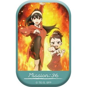 スクエア缶バッジ  MISSION:36「バーリントン・ラブ/〈夜帷の日常〉 」