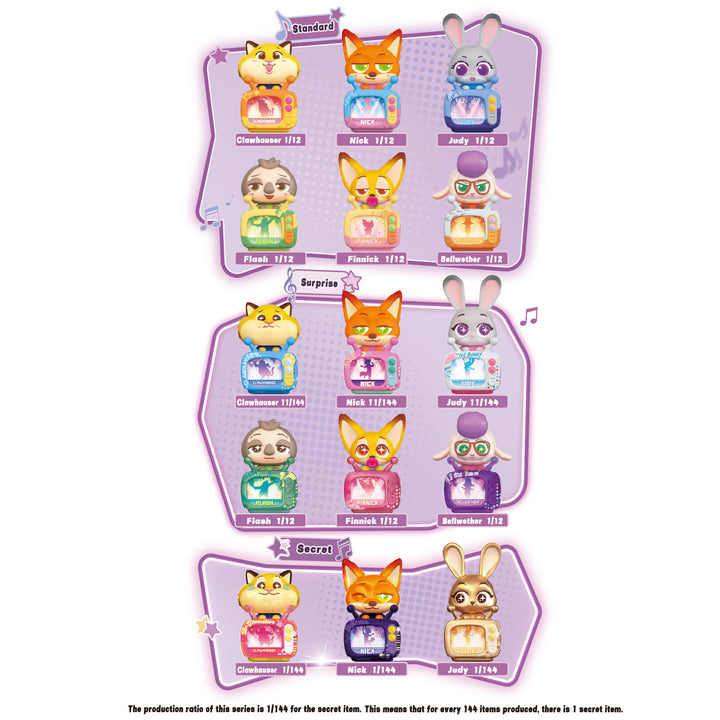 [BOX販売]ズートピアdaadoos FUN01 キュートバディチャンネル 73811 -12個入りBOX-