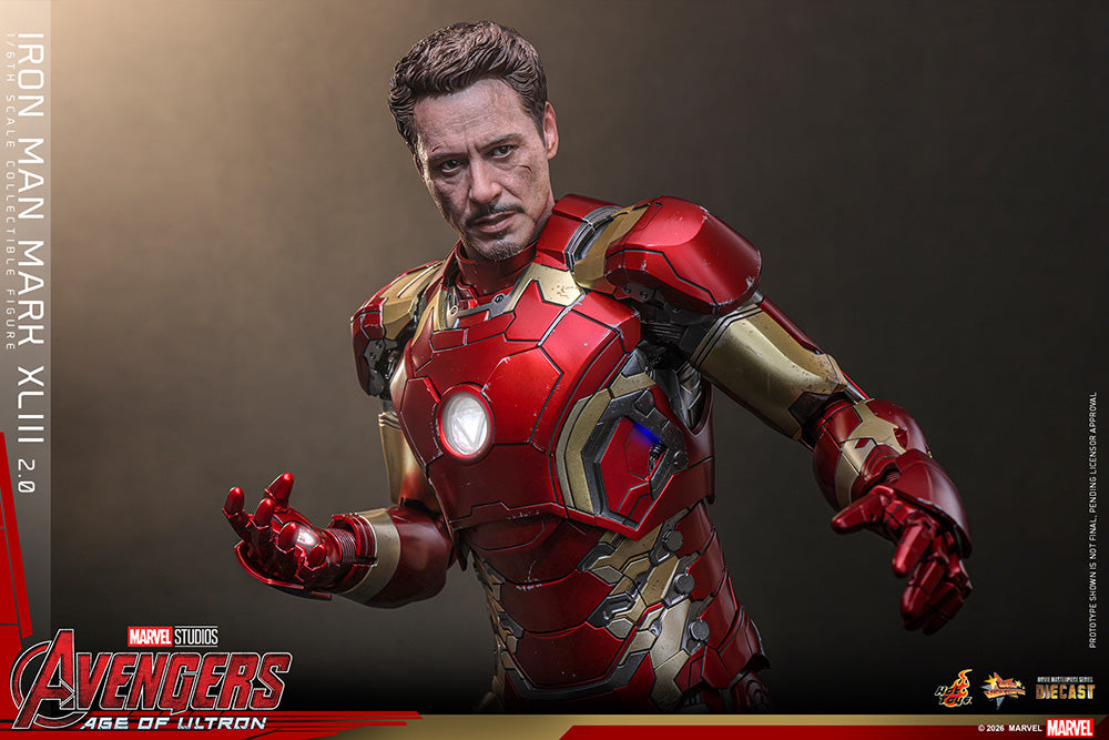 ムービー・マスターピース DIECAST アイアンマン・マーク43（2.0版） 1/6スケール