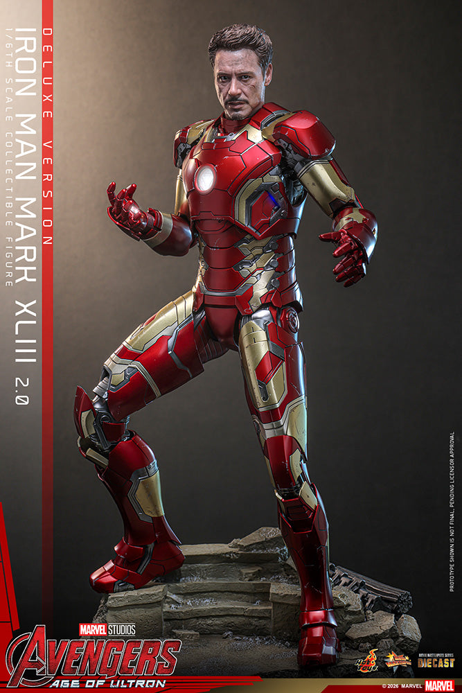 ムービー・マスターピース DIECAST アイアンマン・マーク43（2.0／デラックス版） 1/6スケール