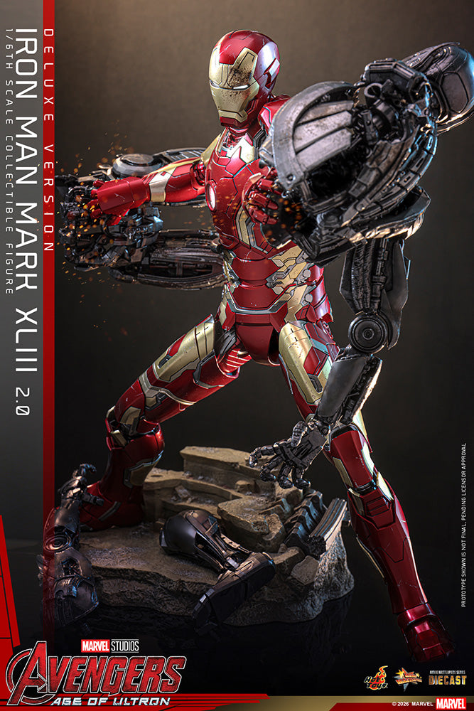 ムービー・マスターピース DIECAST アイアンマン・マーク43（2.0／デラックス版） 1/6スケール