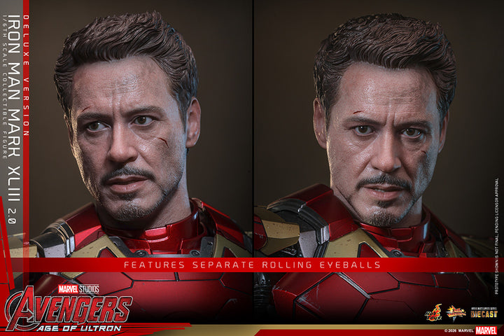 ムービー・マスターピース DIECAST アイアンマン・マーク43（2.0／デラックス版） 1/6スケール