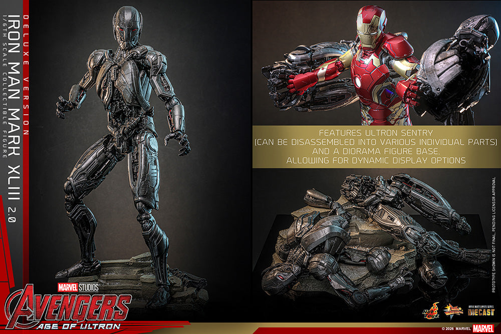 ムービー・マスターピース DIECAST アイアンマン・マーク43（2.0／デラックス版） 1/6スケール