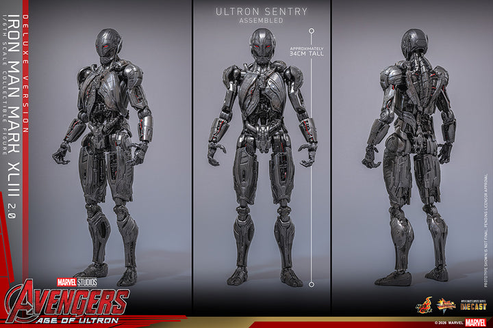 ムービー・マスターピース DIECAST アイアンマン・マーク43（2.0／デラックス版） 1/6スケール