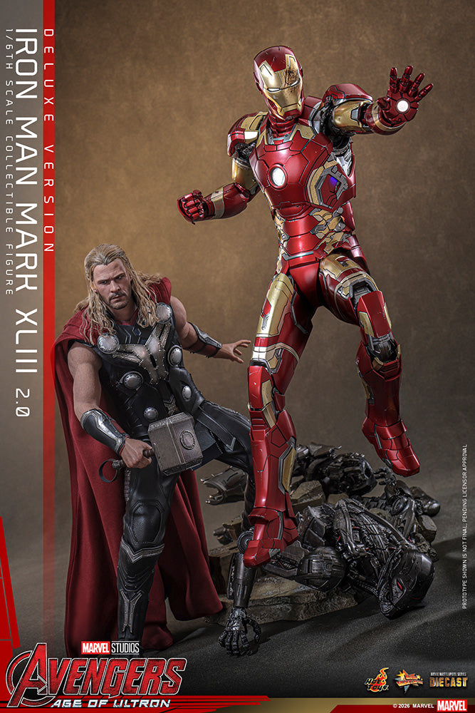 ムービー・マスターピース DIECAST アイアンマン・マーク43（2.0／デラックス版） 1/6スケール