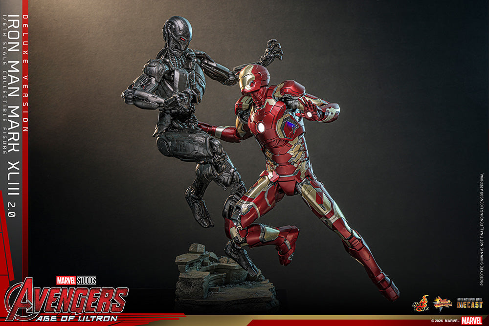 ムービー・マスターピース DIECAST アイアンマン・マーク43（2.0／デラックス版） 1/6スケール