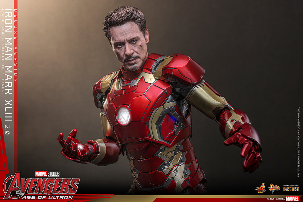 ムービー・マスターピース DIECAST アイアンマン・マーク43（2.0／デラックス版） 1/6スケール