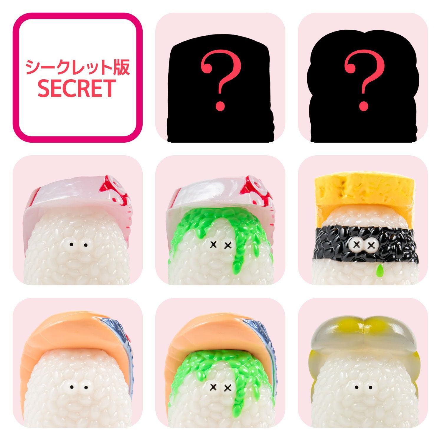 寿司怪獣 スシエルエー フィギュアコレクション2 シークレットなど3種セット 寿司怪獣 スシエルエー リアル寿司サイズ フィギュアコレクション