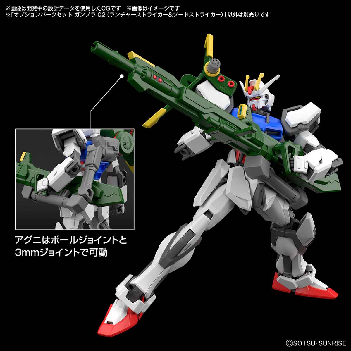 オプションパーツセット ガンプラ 02 (ランチャーストライカー