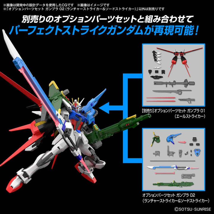 オプションパーツセット ガンプラ 02 (ランチャーストライカー&ソードストライカー) 1/144スケール