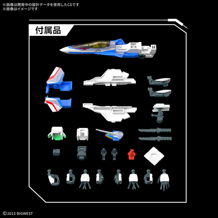 HG VF-31J ジークフリード (ハヤテ・インメルマン機) 1/100スケール