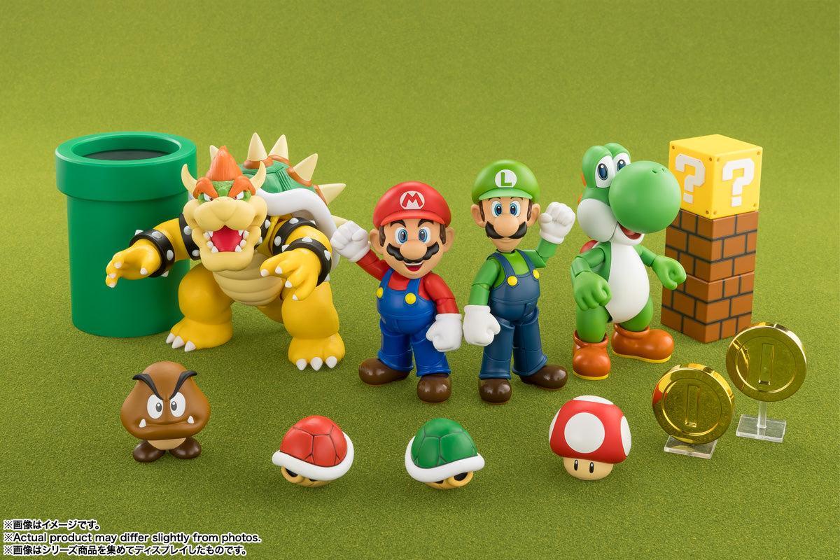 正規品 任天堂 スーパーマリオ ソフビ フィギュア 5体セット S.H.Figuarts スーパーマリオ プレイセット (SUPER MARIO
