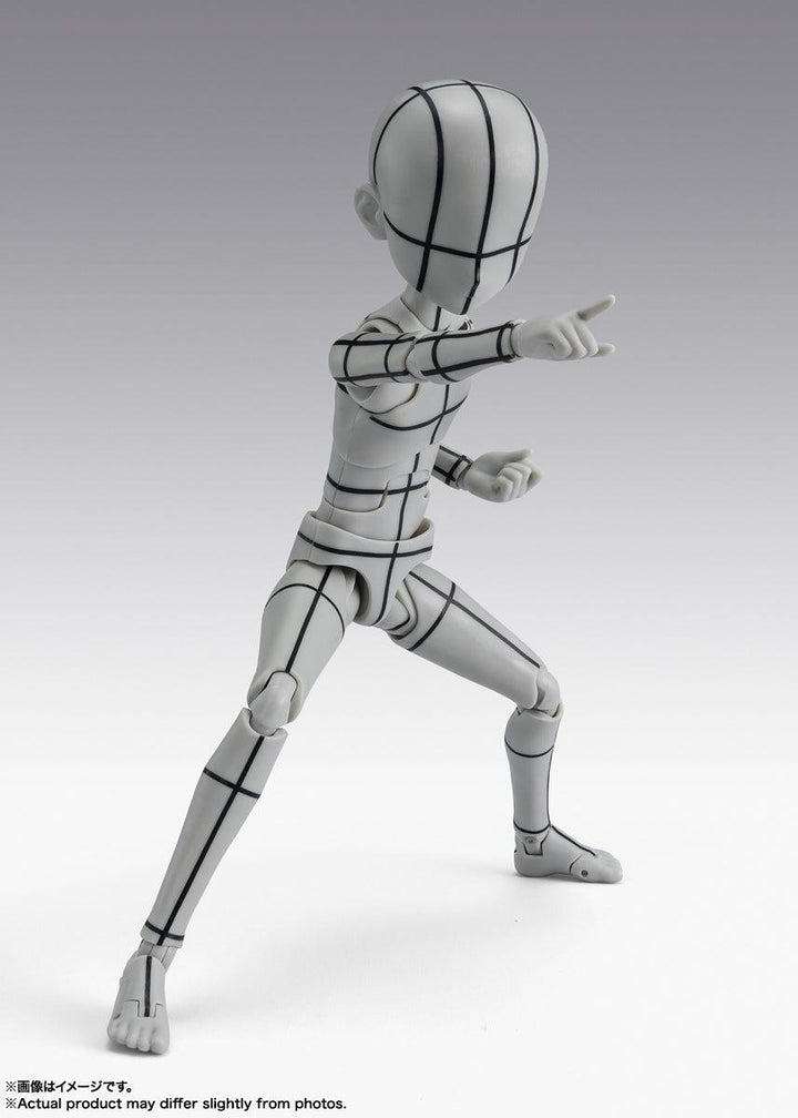 S.H.Figuarts ボディくん -杉森建- Edition-ワイヤーフレーム-(Gray Color Ver.)