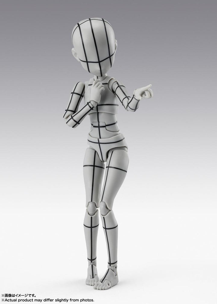S.H.Figuarts ボディちゃん -杉森建- Edition-ワイヤーフレーム-(Gray Color Ver.)