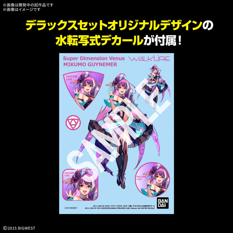 HG VF-31S ジークフリード (アラド・メルダース機)DXセット 1/100スケール