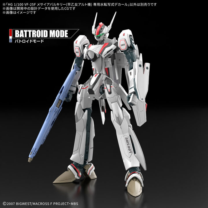 【サマーSALE対象！】 HG VF-25F 専用水転写式デカール 1/100スケール