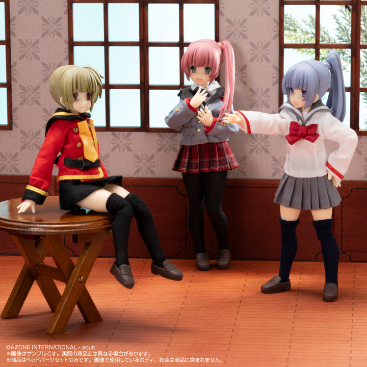 カスタムリリィ TYPE-A ヘッドパーツセット（亜麻色） 1/12スケール