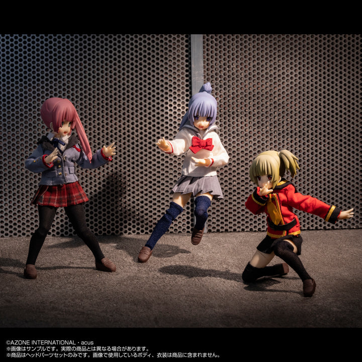 カスタムリリィ TYPE-A ヘッドパーツセット（亜麻色） 1/12スケール