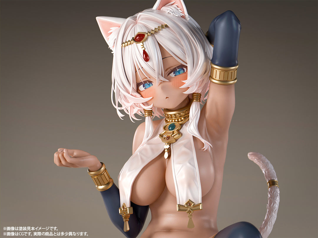 褐色猫娘 マウ 未塗装出力品 ガレージキット 1/6スケール