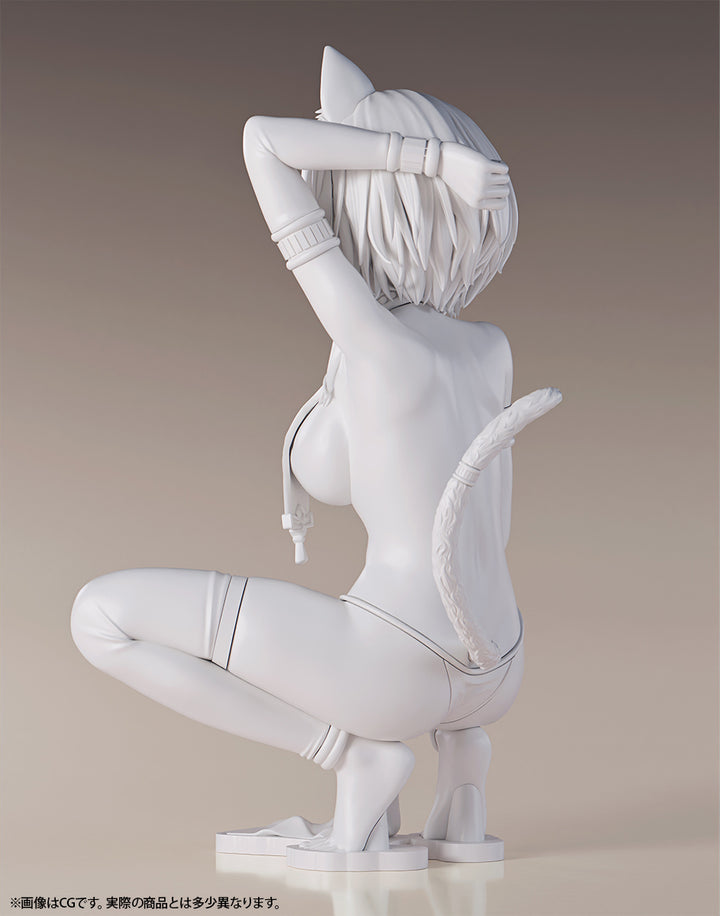 褐色猫娘 マウ 未塗装出力品 ガレージキット 1/6スケール