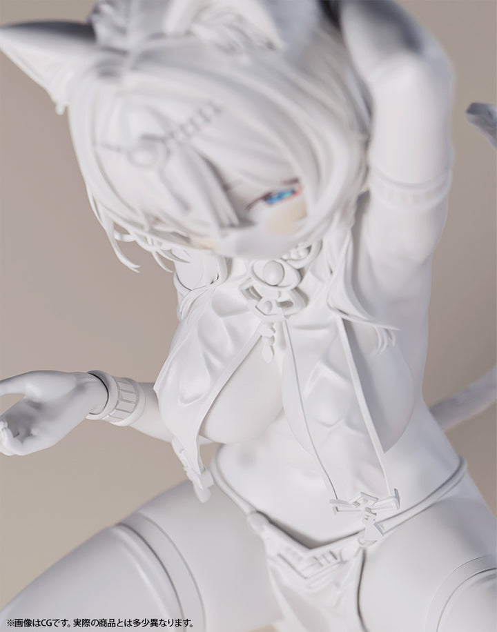 褐色猫娘 マウ 未塗装出力品 ガレージキット 1/6スケール