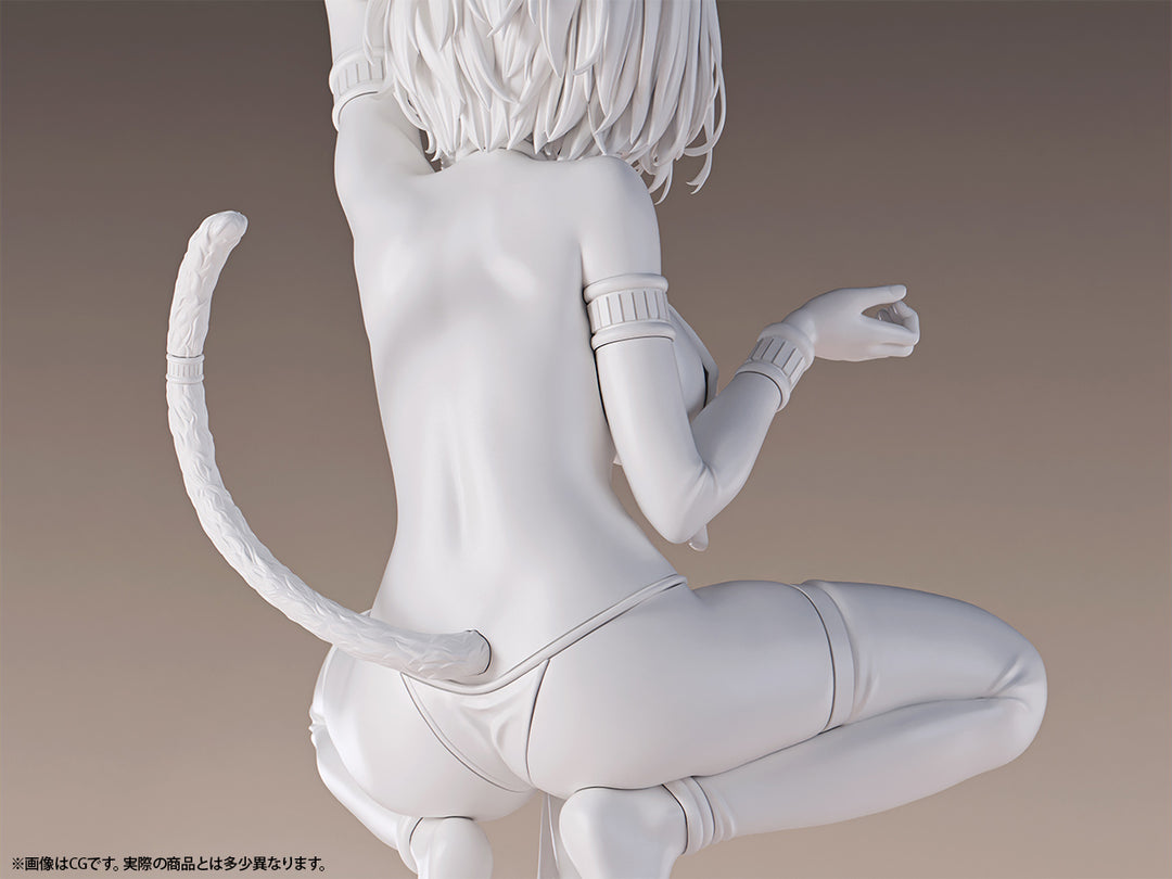 褐色猫娘 マウ 未塗装出力品 ガレージキット 1/6スケール