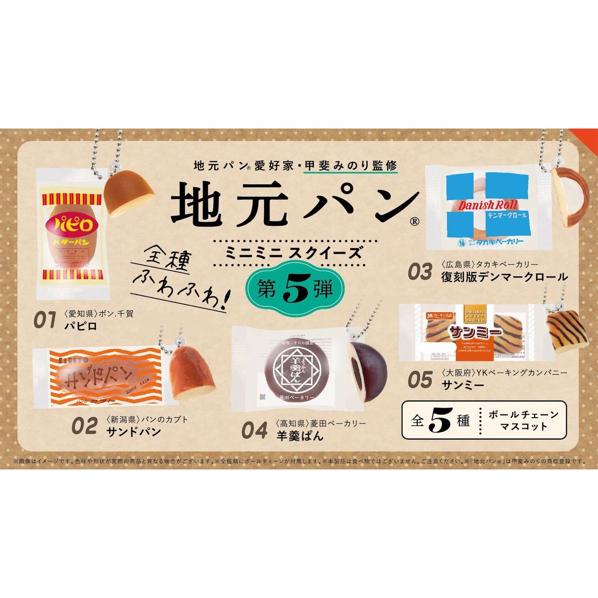 パンのミニスクイーズ BOX販売]地元パン ミニミニスクイーズ 第5弾 -12個入りBOX- – SOOTANG
