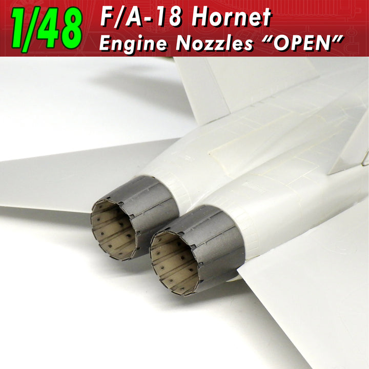 1/48 F/A-18ホーネット エンジンノズル”オープンタイプ”