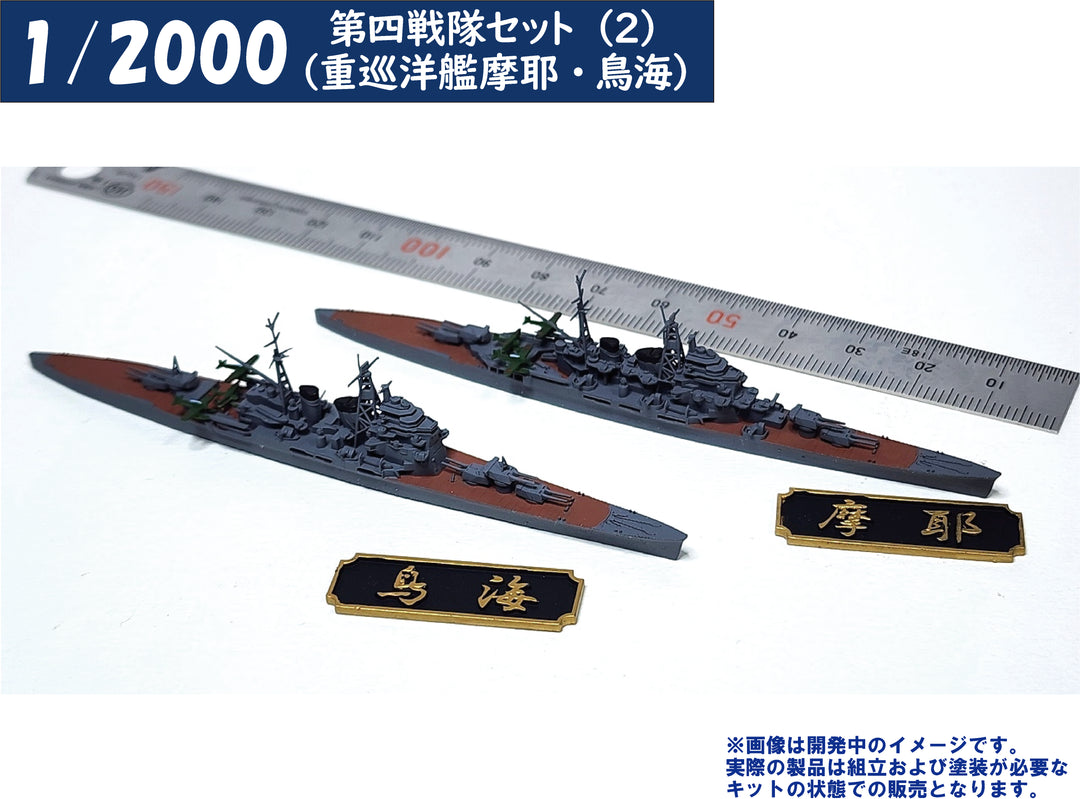 1/2000 第四戦隊セット(2)（重巡洋艦摩耶・鳥海）