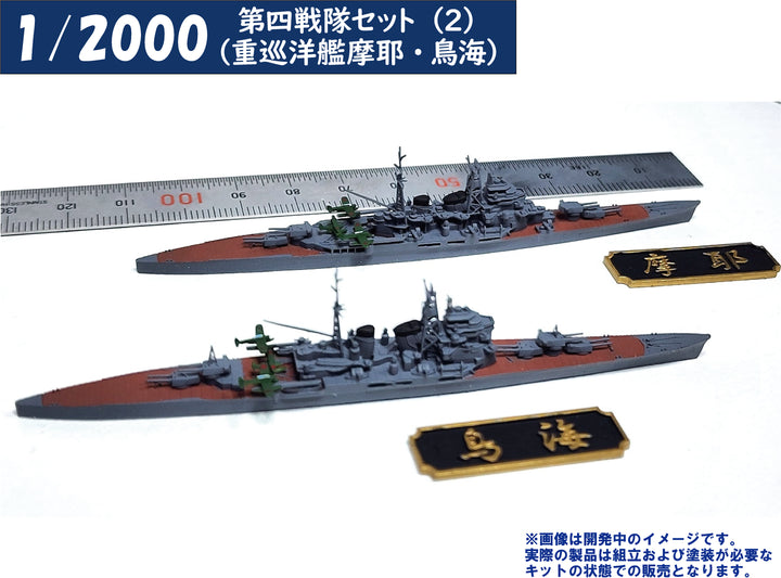 1/2000 第四戦隊セット(2)（重巡洋艦摩耶・鳥海）