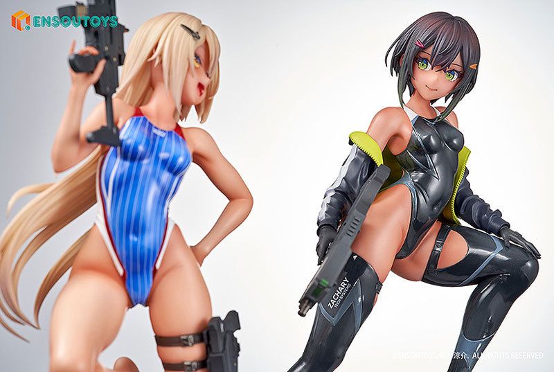 水泳部の部長ちゃんとコウハイちゃんセット 1/7スケール
