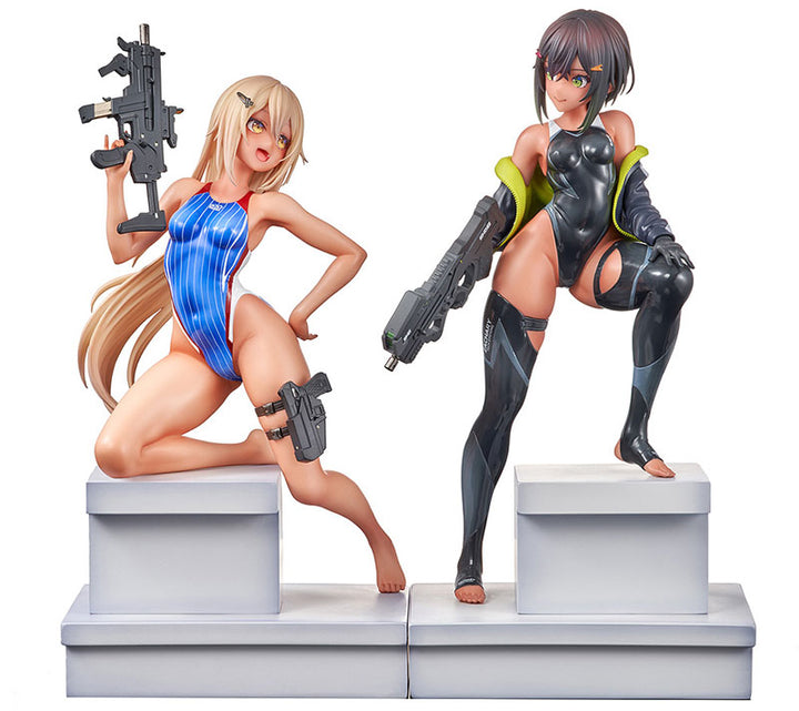 水泳部の部長ちゃんとコウハイちゃんセット 1/7スケール