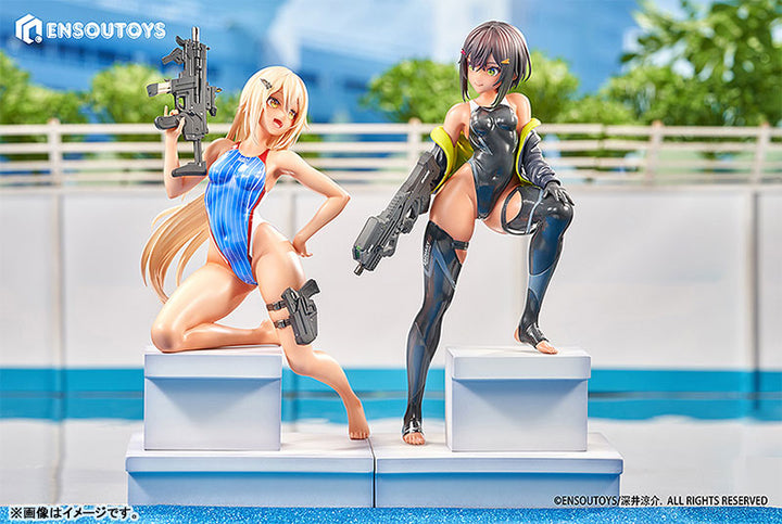 水泳部の部長ちゃんとコウハイちゃんセット 1/7スケール